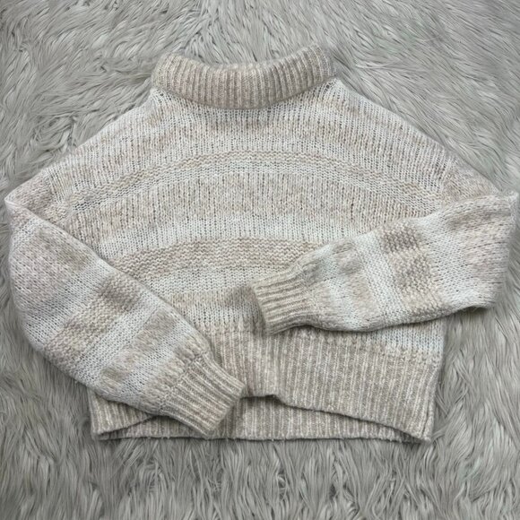 Everlane Sweaters - Everlane Women's Striped Puff Neck Pullover Sweater